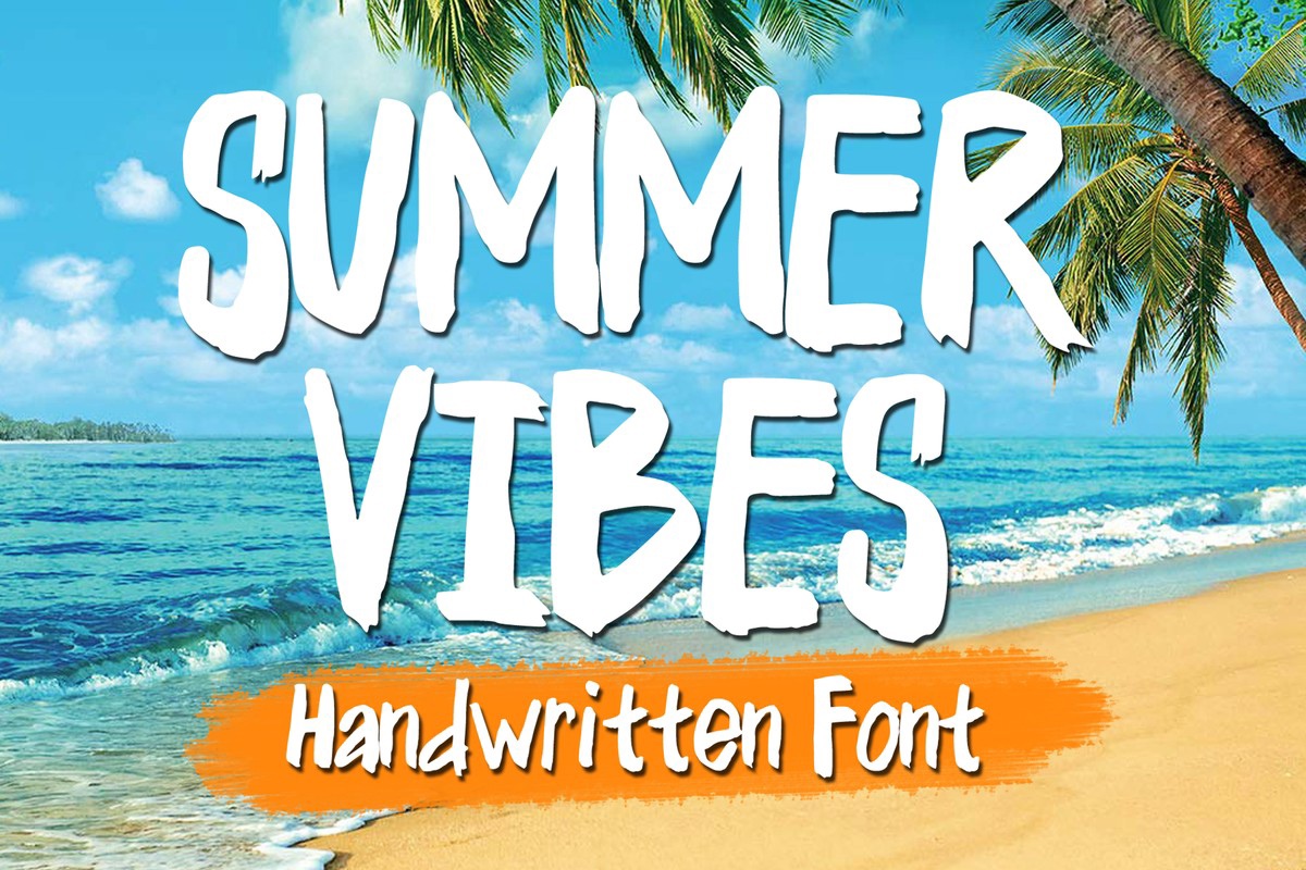 Schriftart Summer Vibes