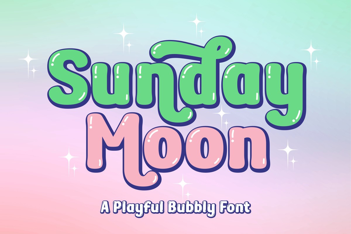 Schriftart Sunday Moon