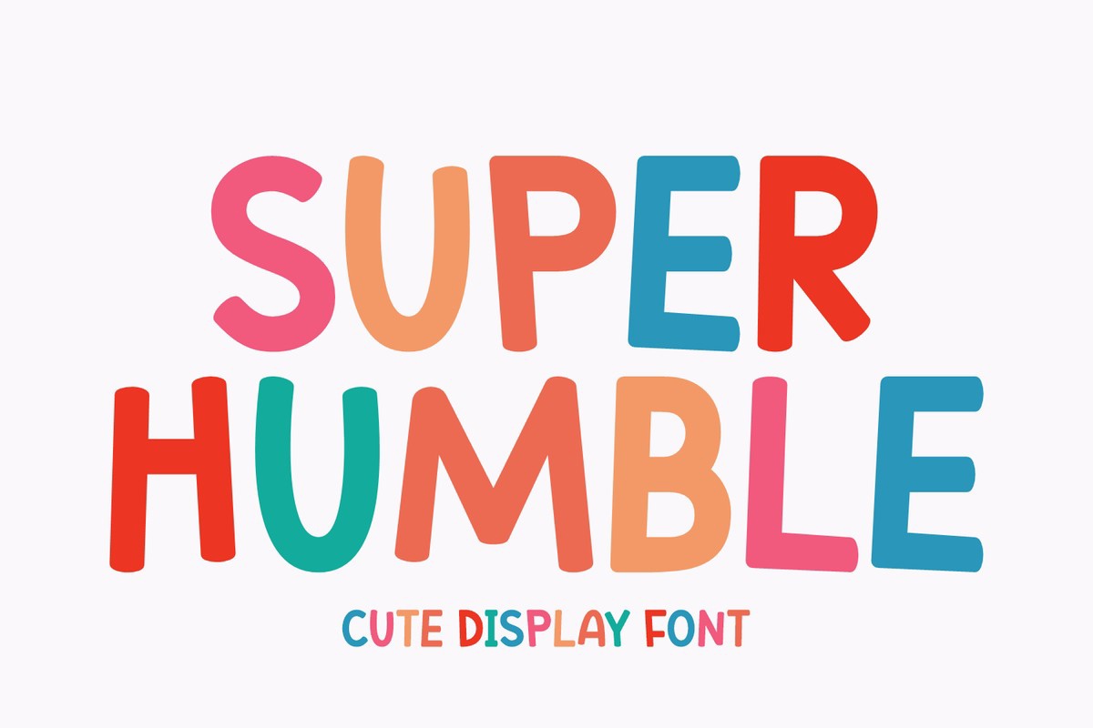 Schriftart Super Humble