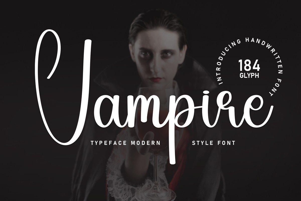 Schriftart Vampire