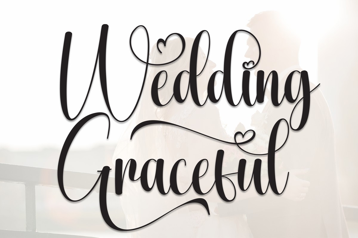 Schriftart Wedding Graceful