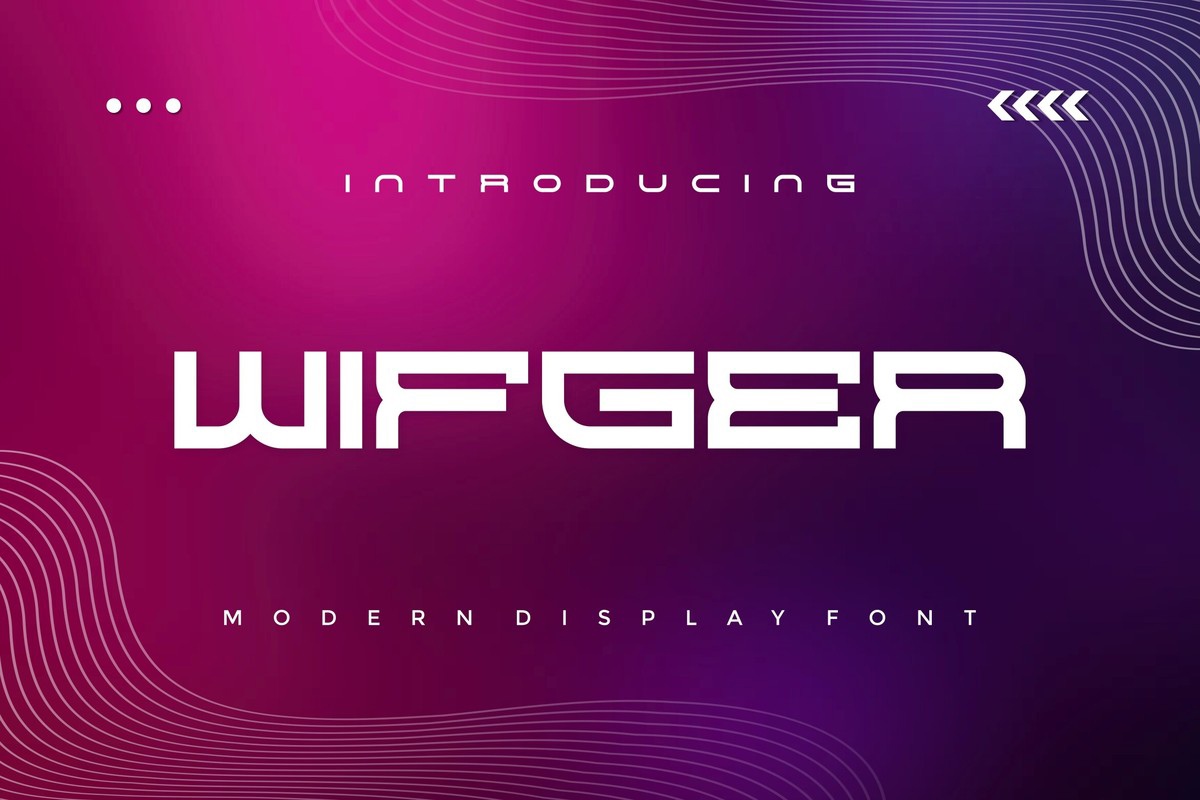 Schriftart Wifger