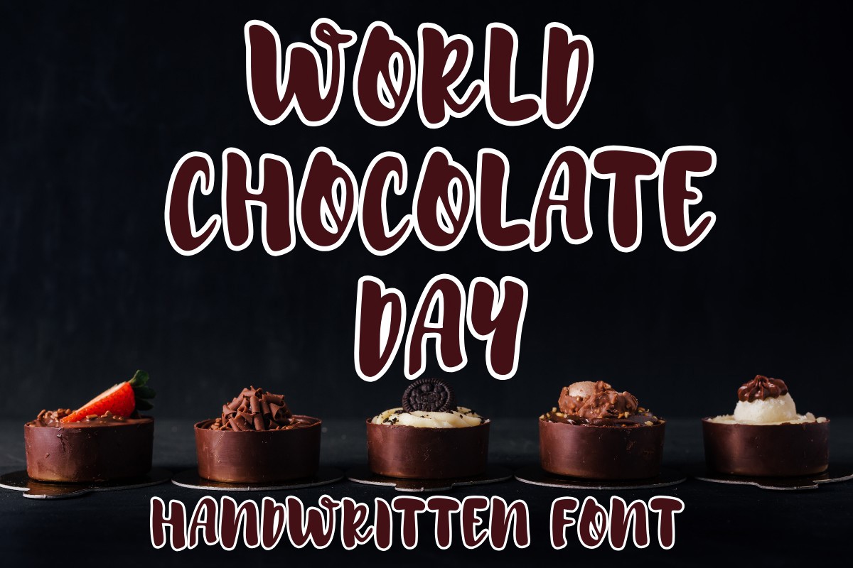 Schriftart World Chocolate Day