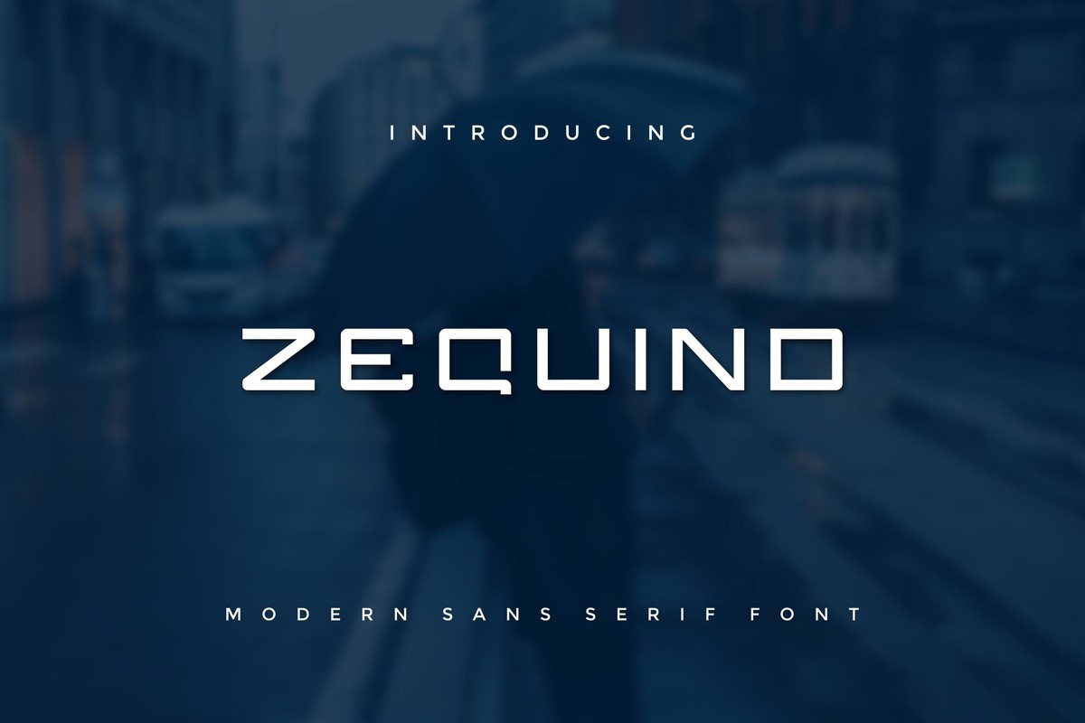 Schriftart Zequind