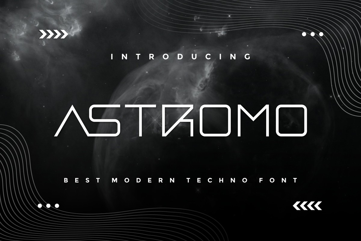 Schriftart Astromo