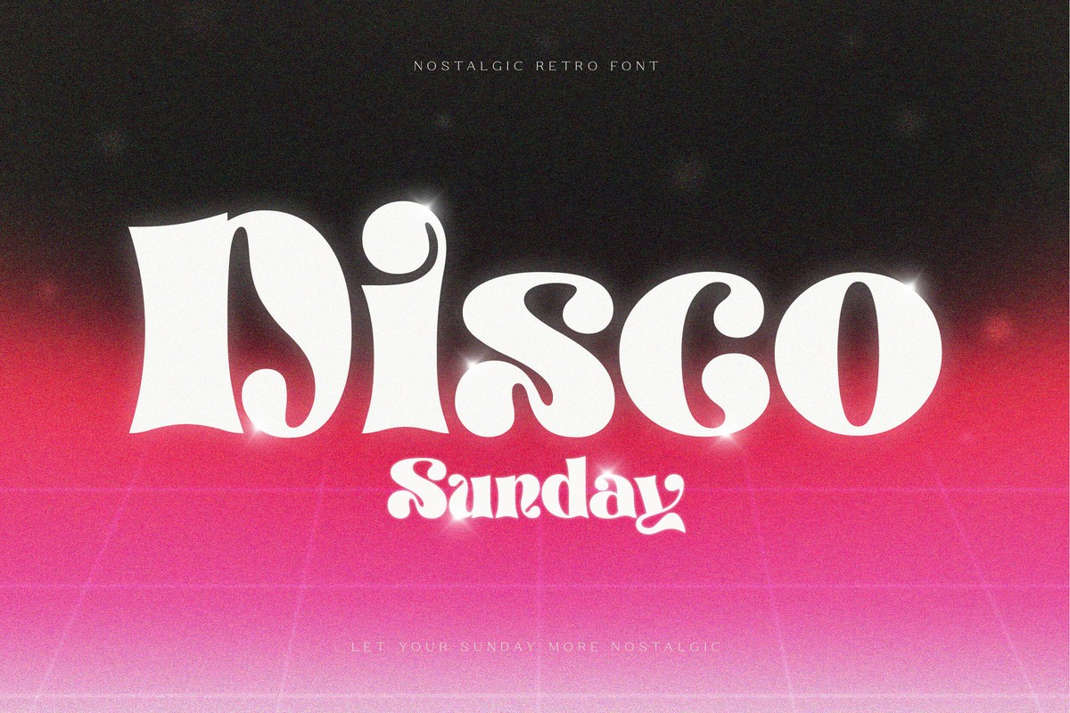 Schriftart Disco Sunday