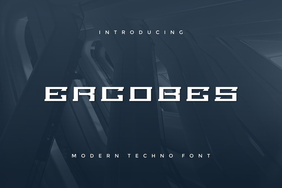 Schriftart Ercobes