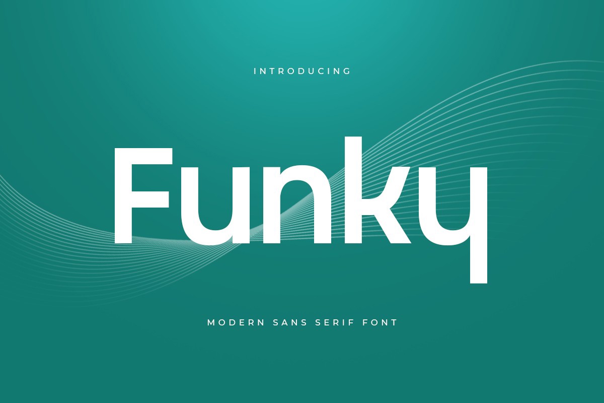 Schriftart Funky