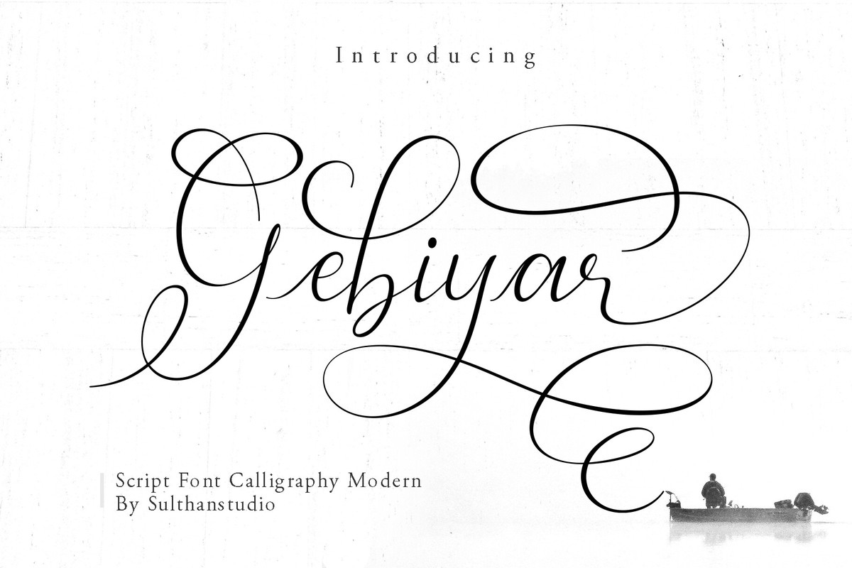 Schriftart Gebiyar