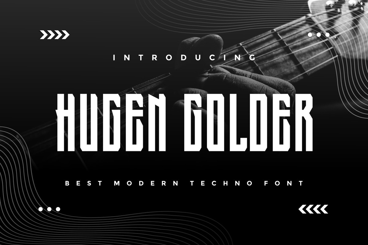 Schriftart Hugen Golder