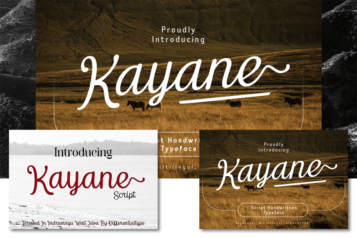 Schriftart Kayane