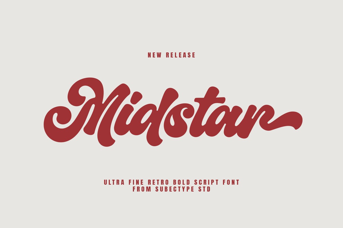 Schriftart Midstar