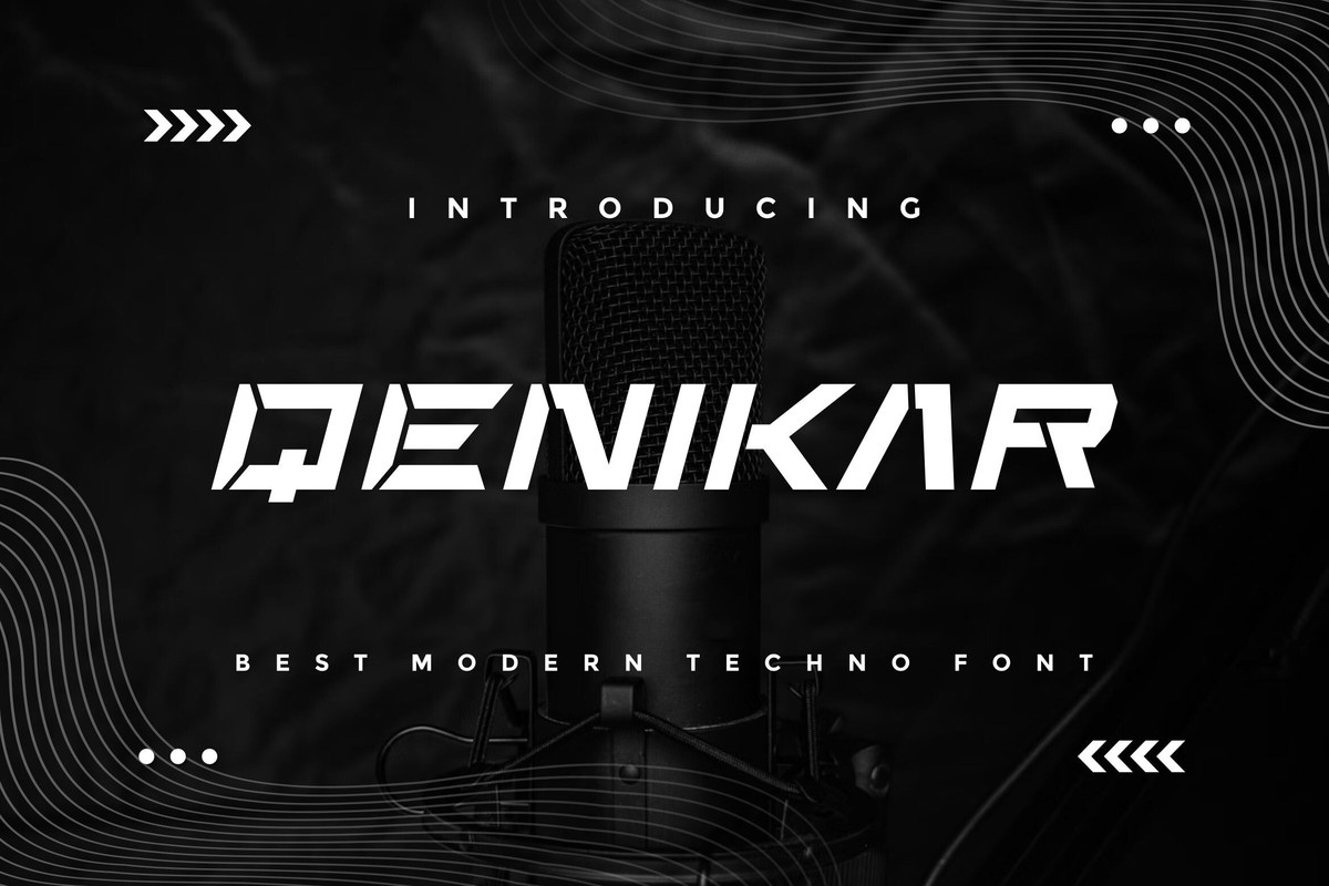 Schriftart Qenikar