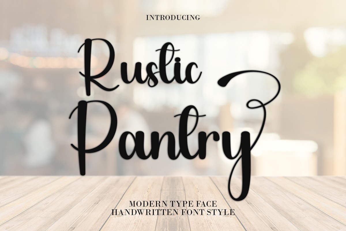 Schriftart Rustic Pantry