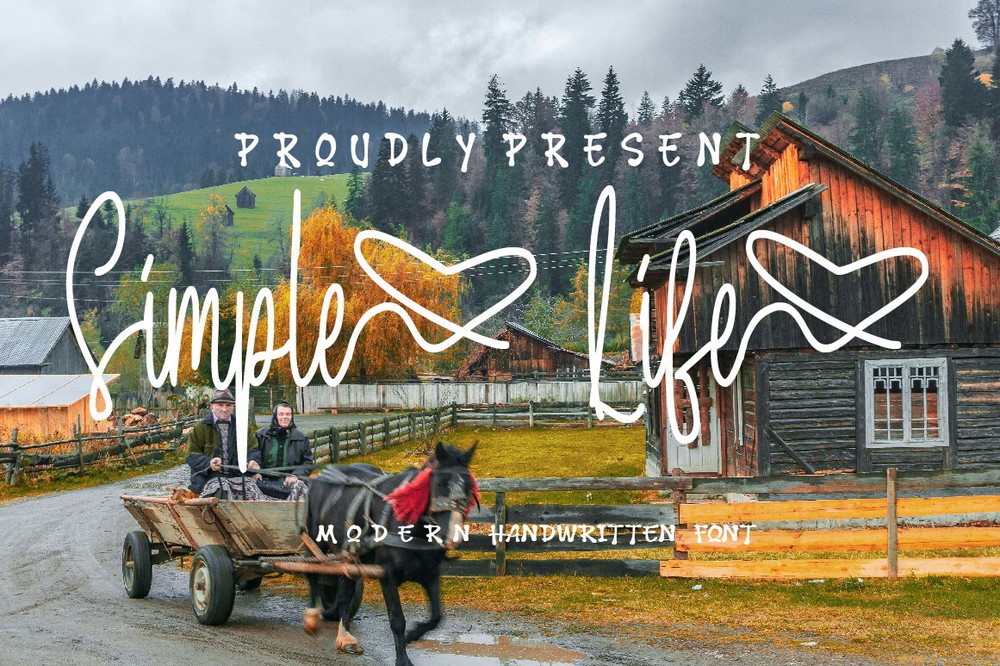 Schriftart Simple Life