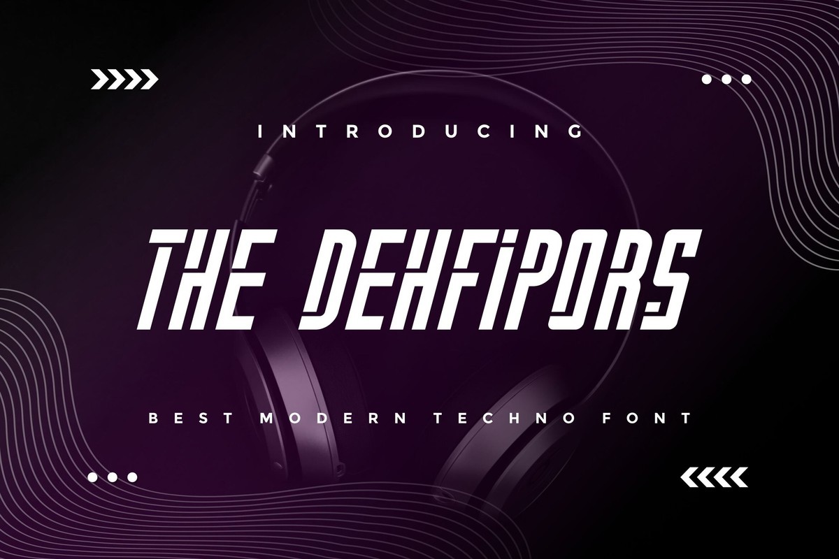 Schriftart The Dehfipors