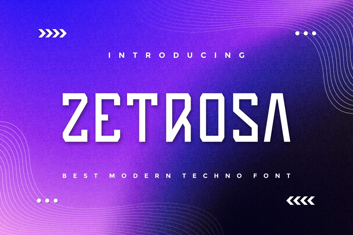 Schriftart Zetrosa