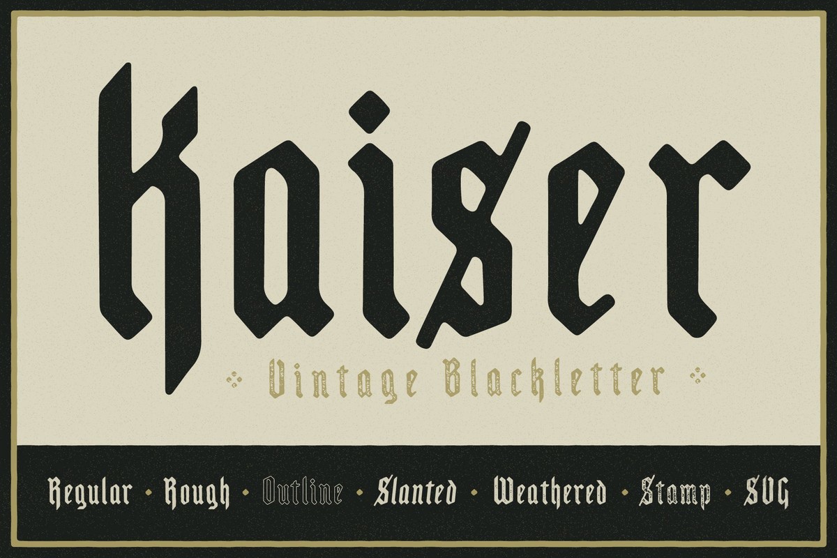 Schriftart Kaiser