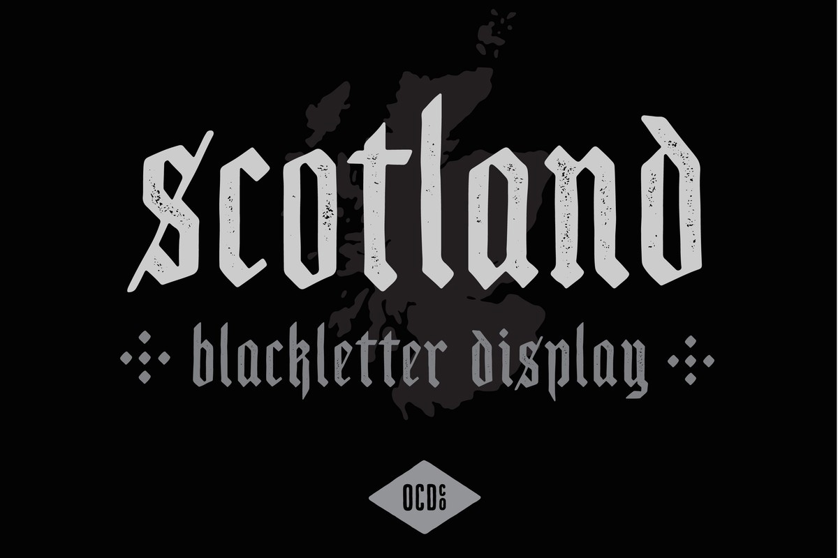 Schriftart Scotland