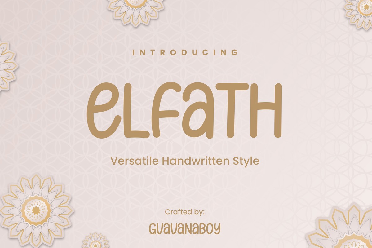 Schriftart Elfath