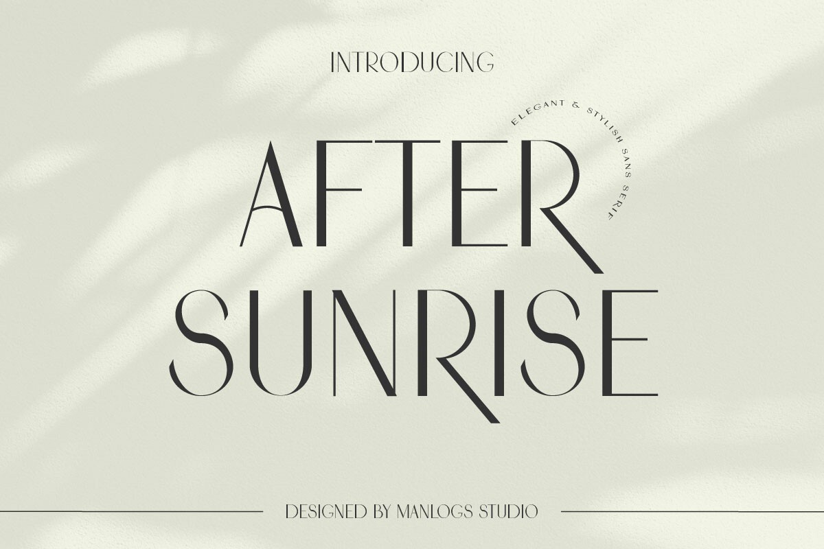 Schriftart After Sunrise