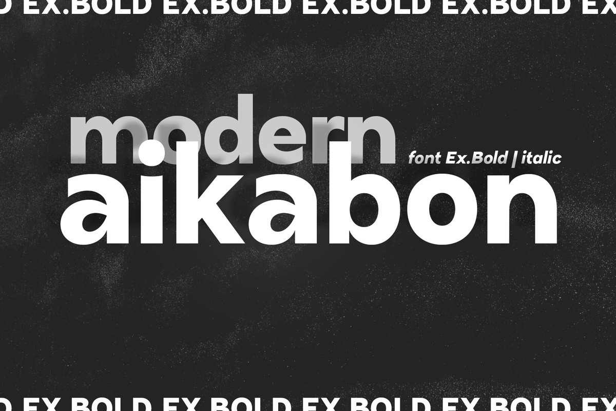 Schriftart Aikabon