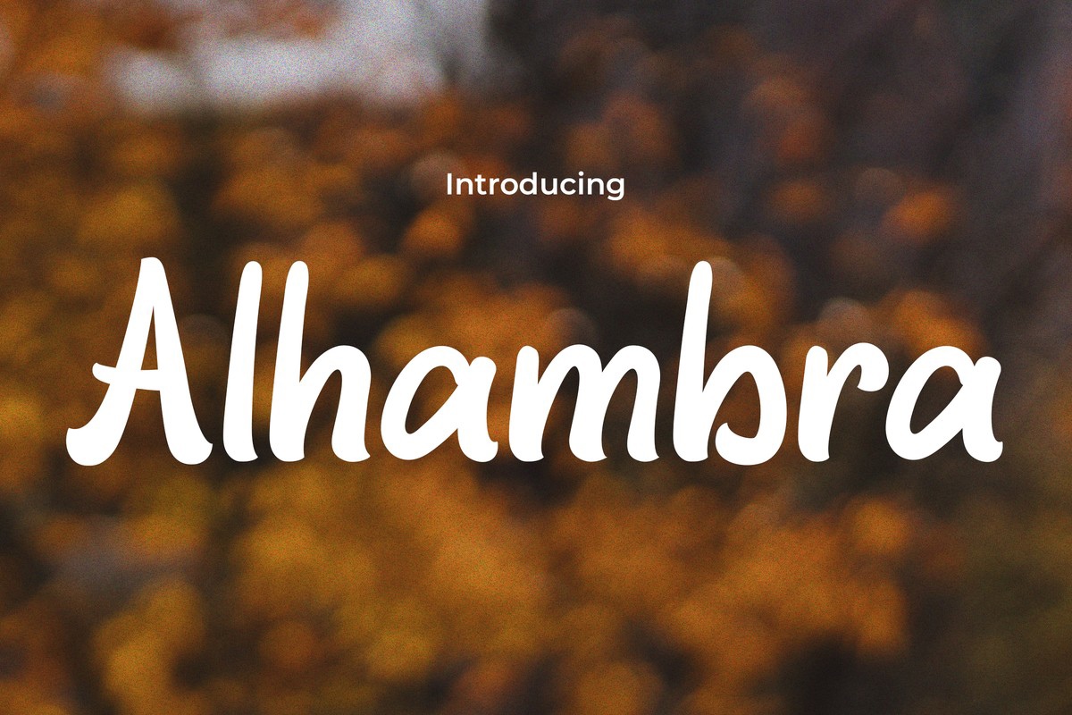 Schriftart Alhambra