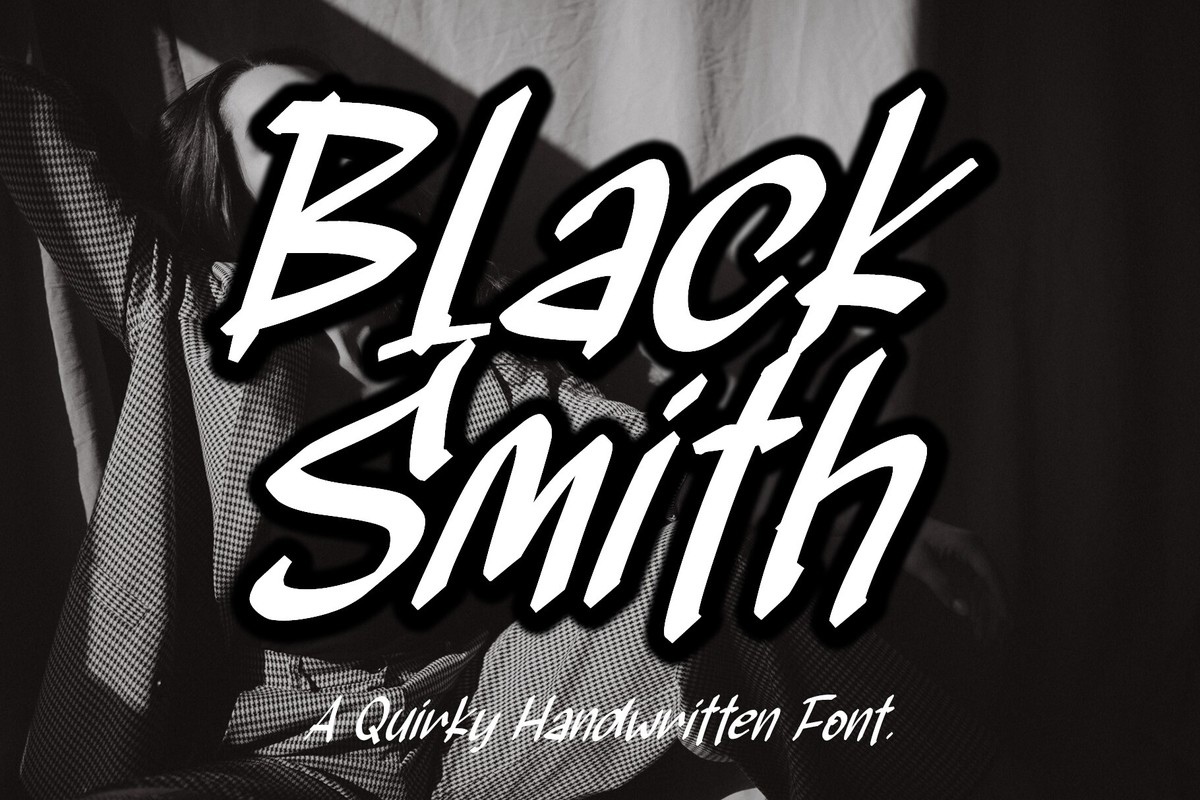 Schriftart Black Smith