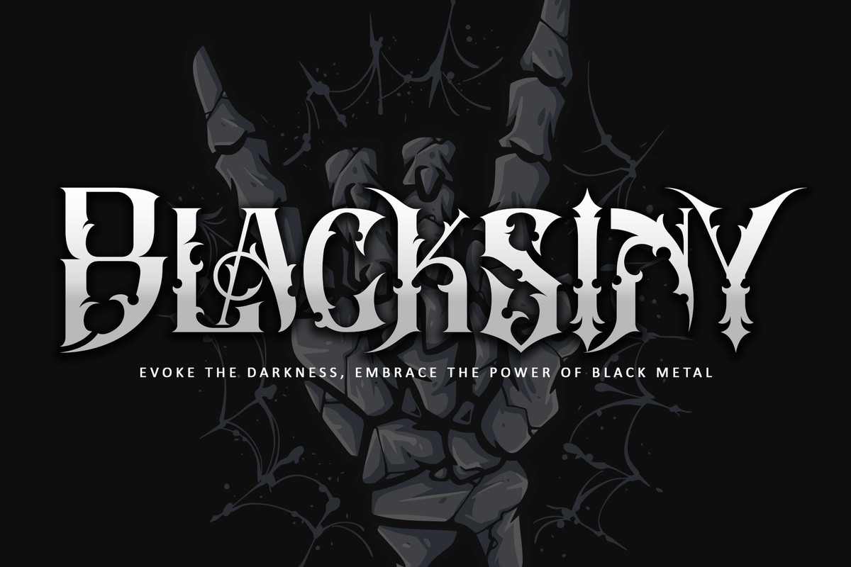 Schriftart Blacksiny