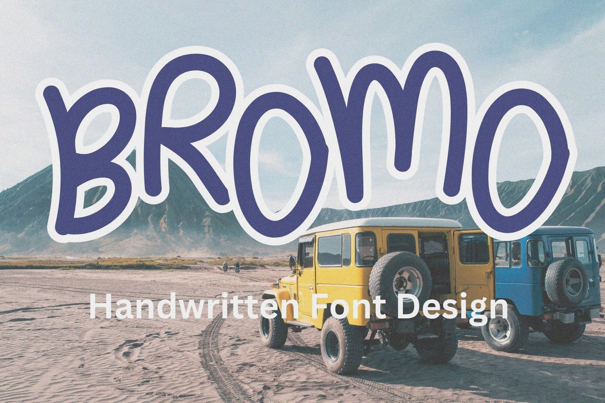 Schriftart Bromo