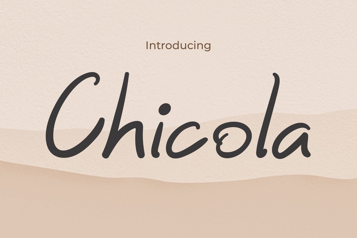 Schriftart Chicola