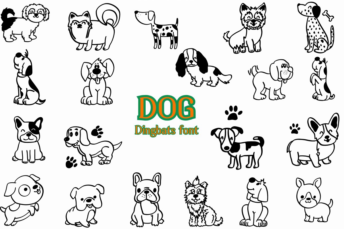 Schriftart Dog