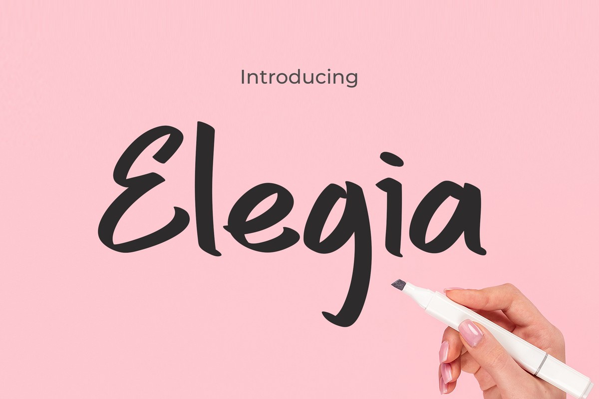 Schriftart Elegia