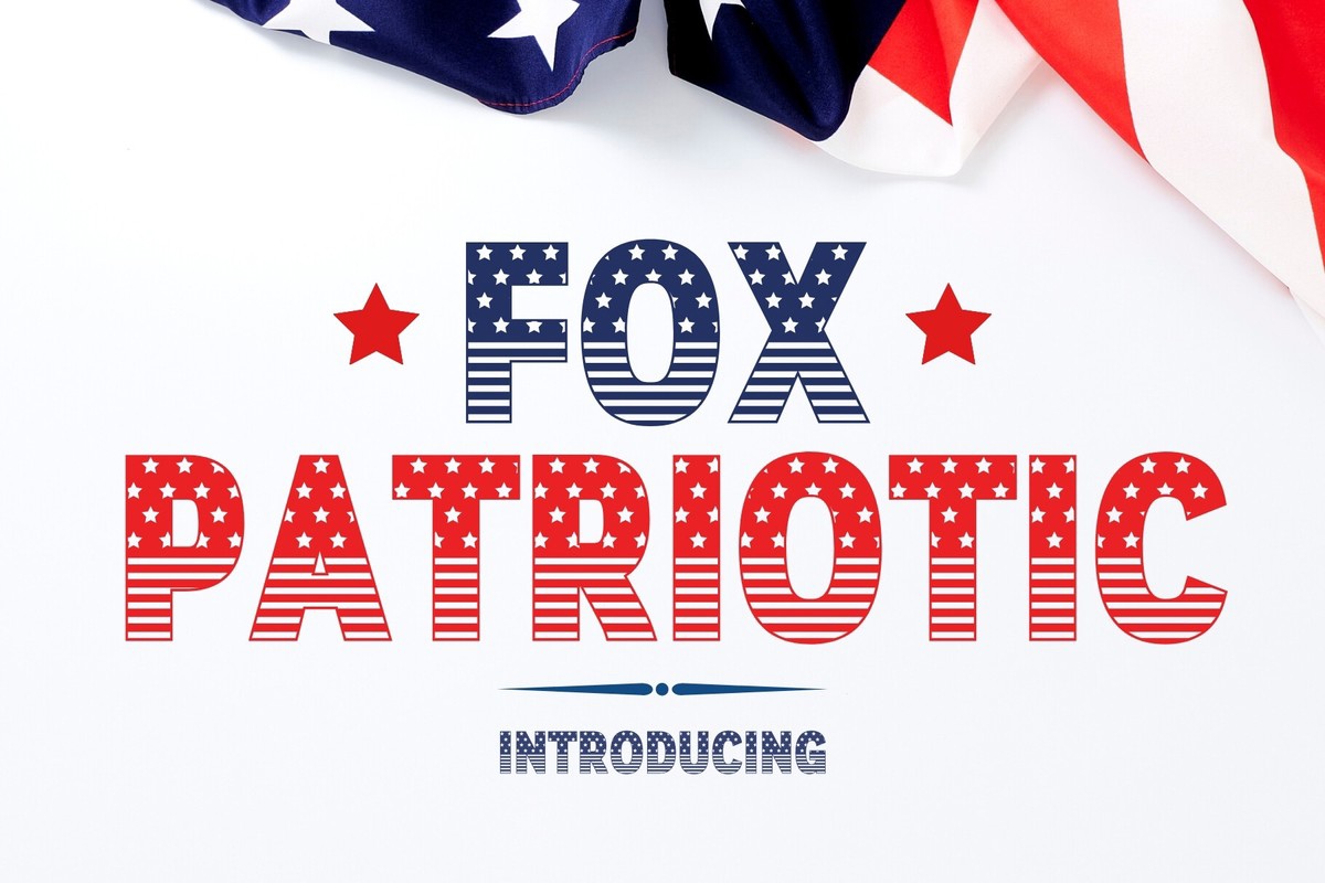 Schriftart Fox Patriotic