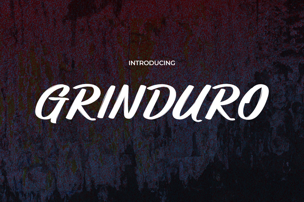 Schriftart Grinduro