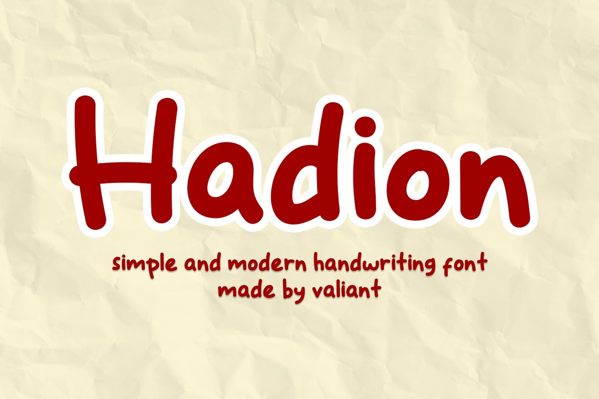 Schriftart Hadion