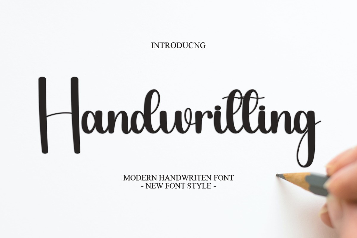 Schriftart Handwritting