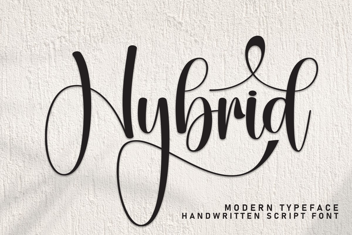 Schriftart Hybrid