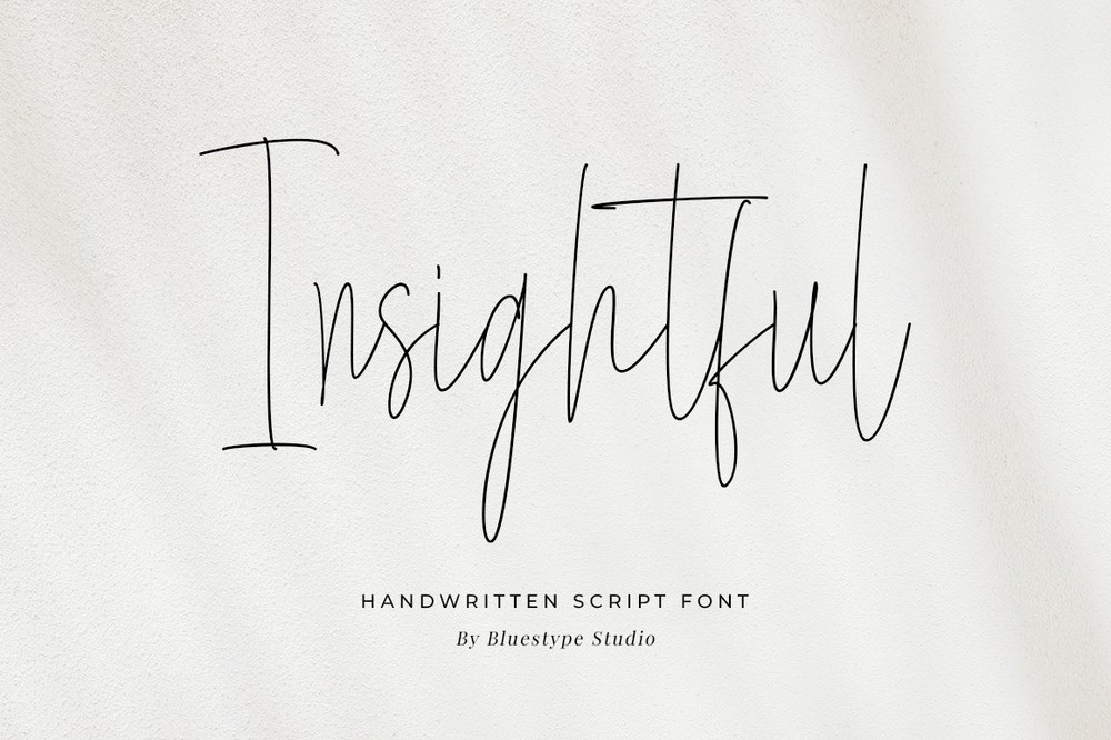 Schriftart Insightful