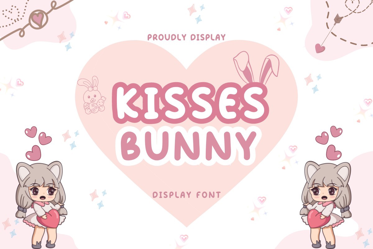 Schriftart Kisses Bunny