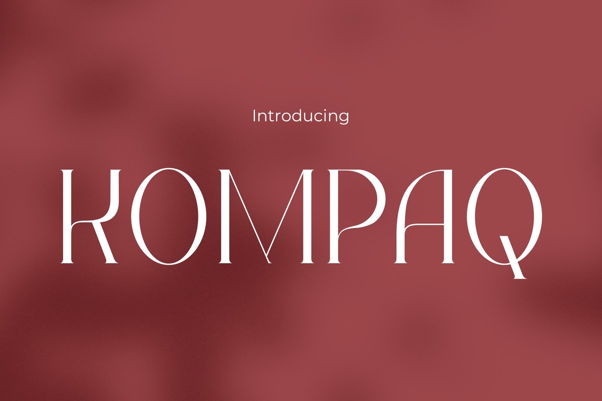 Schriftart Kompaq