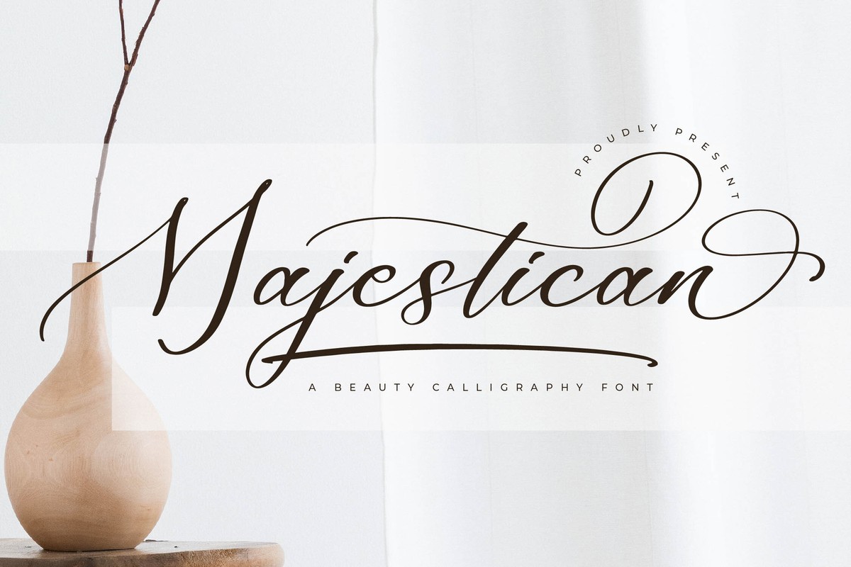 Schriftart Majestican