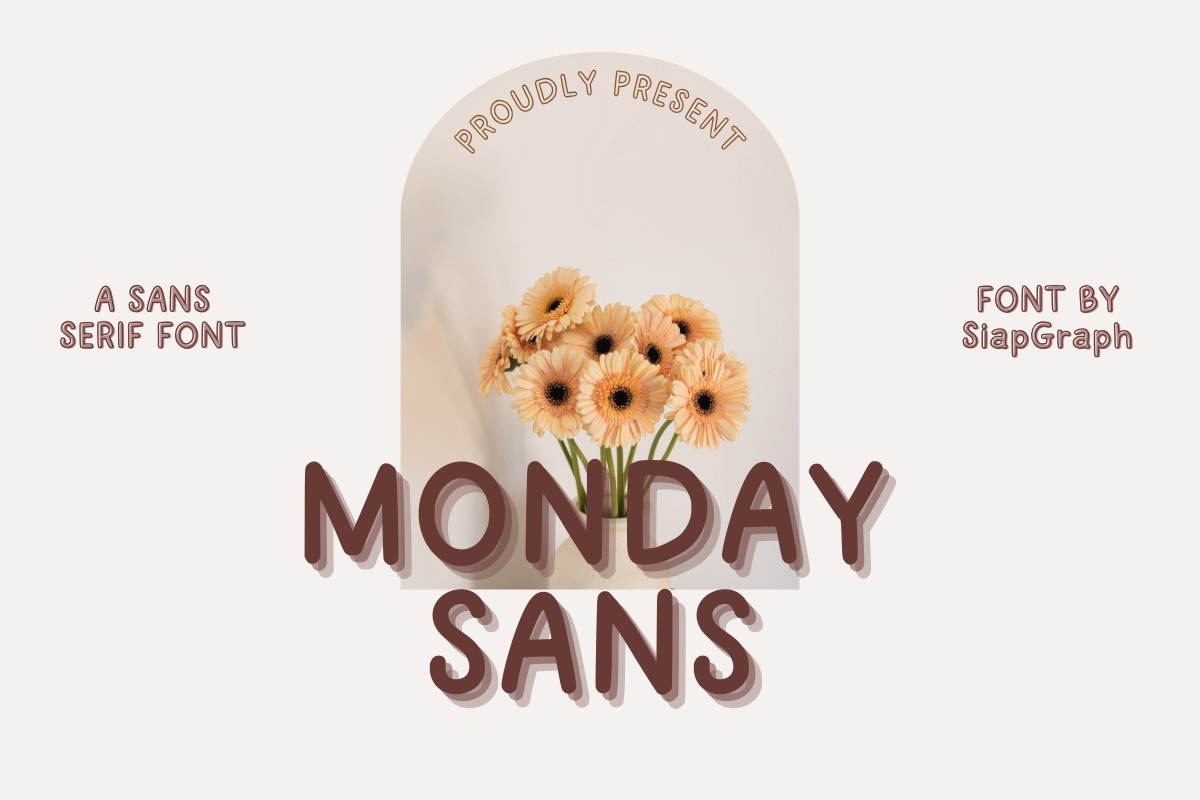 Schriftart Monday Sans