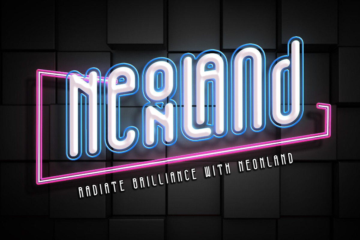 Schriftart Neonland