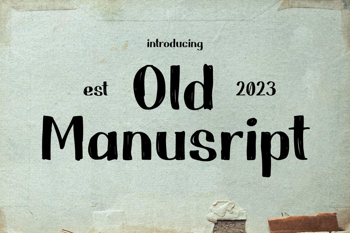 Schriftart Old Manuscript