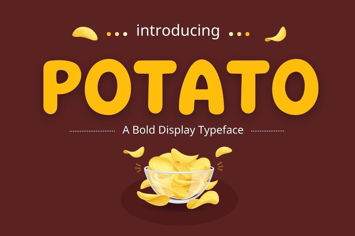 Schriftart Potato