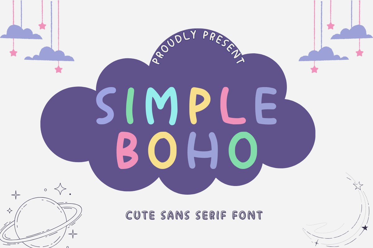 Schriftart Simple Boho