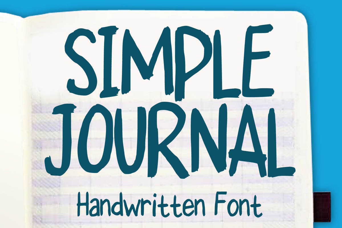 Schriftart Simple Journal