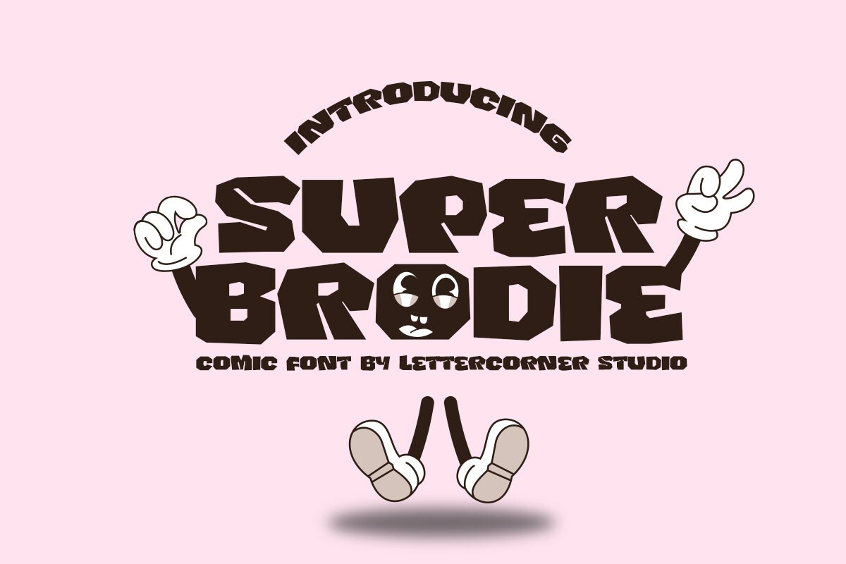 Schriftart Super Brodie