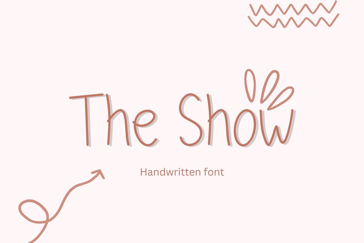 Schriftart The Show